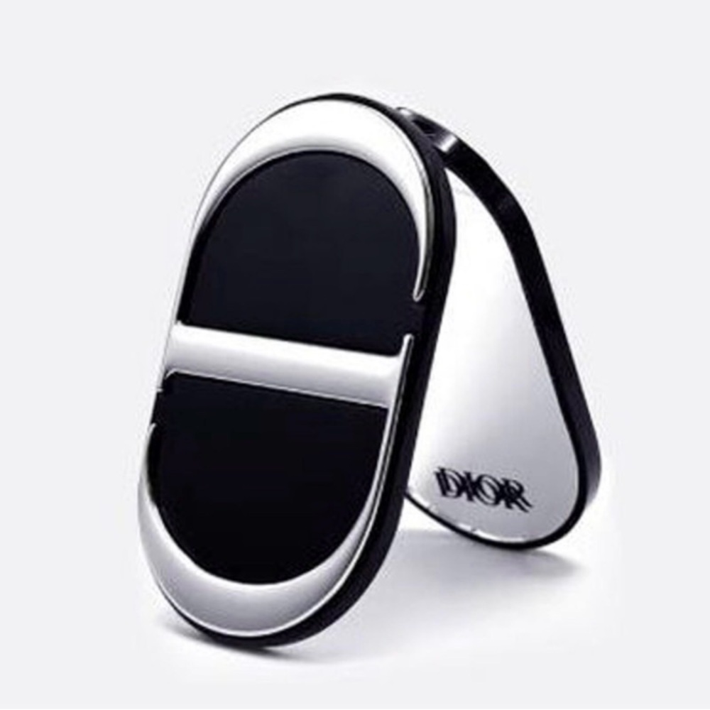 DIOR CD Smart Phone Pop Socket Phone Ring
Mirror Stand Black/Silver Compact